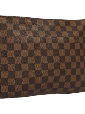 LOUIS VUITTON Damier Ebene Posh Toilette 26 Pouch N47543 LV Auth BD042
